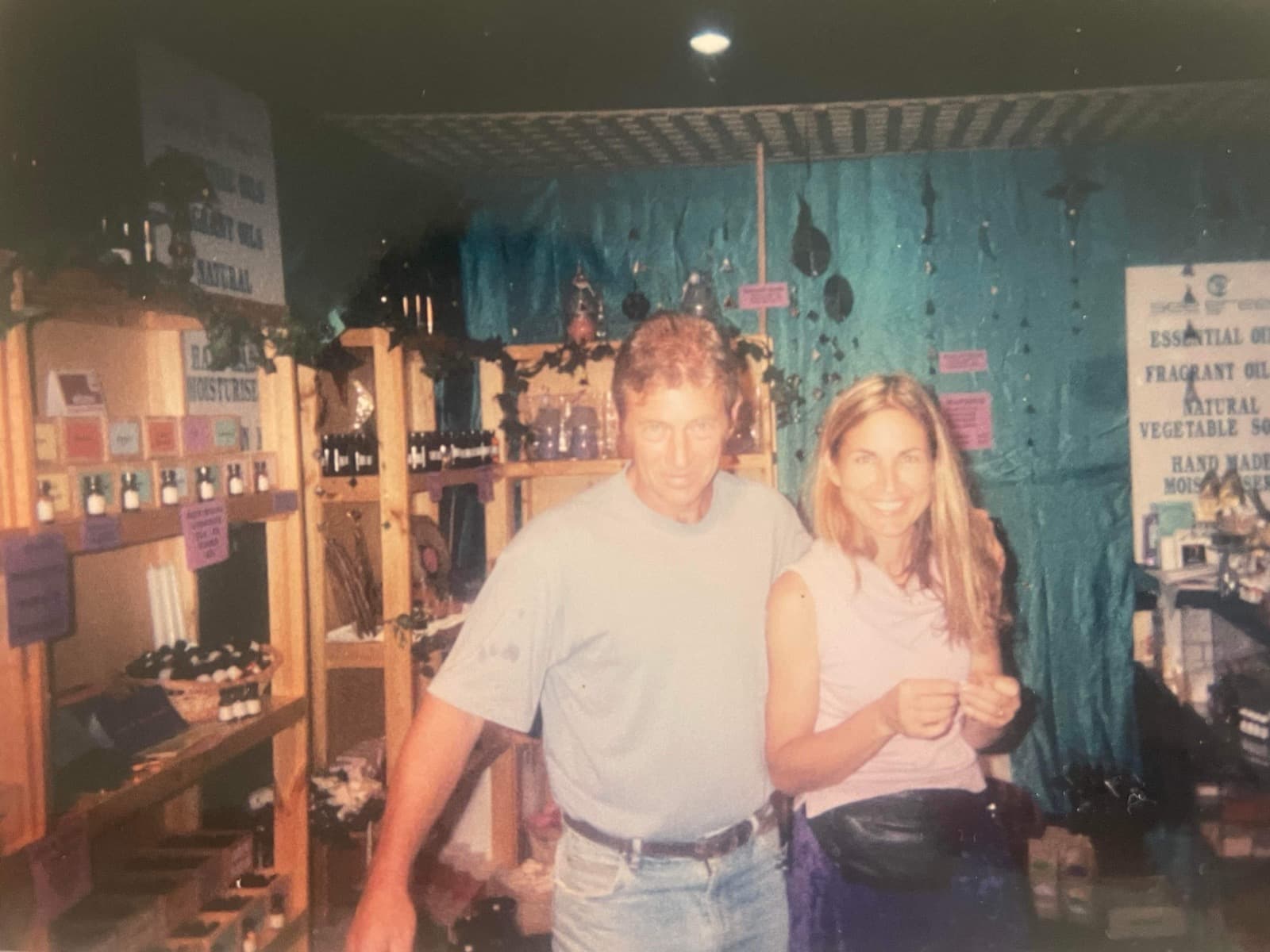 The original family market stall selling essential oils